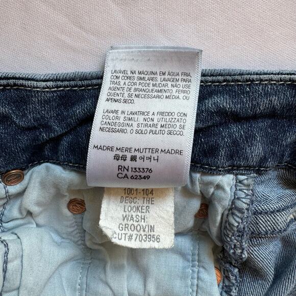 MOTHER Jeans The Looker 'Groovin' Wash Skinny Jeans Size 24 - Picture 6 of 10